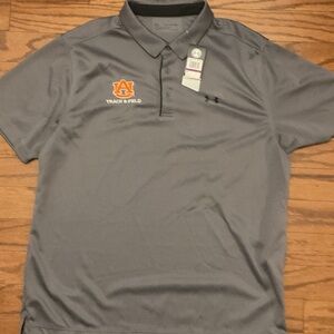 Under Armour Gray Polo with Orange Logo